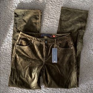 NEW Christopher blue olive green bootcut jeans 14